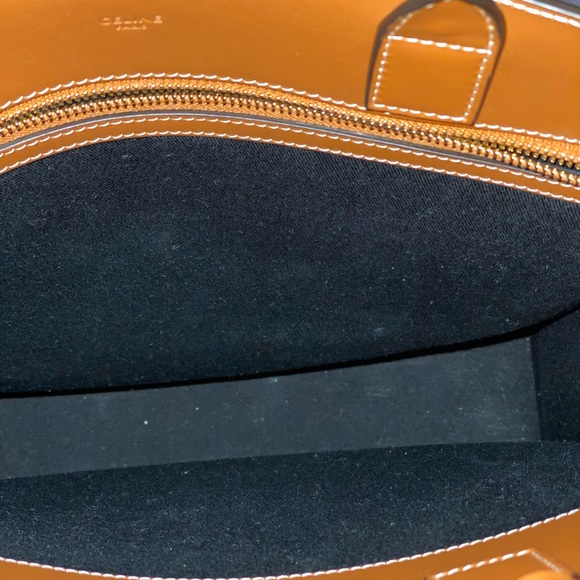 Authentic CELINE Felt & Leather Cabas Tote - Picture 6 of 7